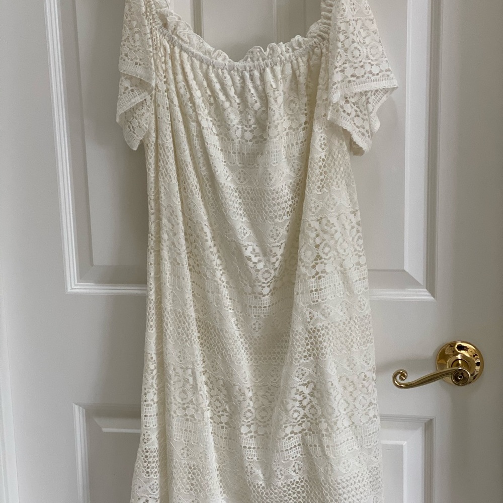 Cream Lace Dress